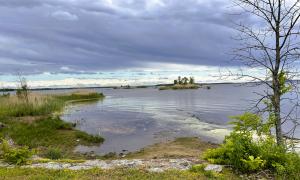 A storm gathering in Georgian Bay Islands National Park, Ontario. Great Lakes Water in Action. Patrick Lawrence