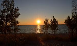 A golden sunset at Oval Beach. Saugatuck, Michigan. Recreation. Phanikumar Mantha