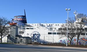The MS Chi-Cheemaun ferry in Tobermory, Ontario, ready for transit to Manitoulin Island. Recreation. Gord McNulty